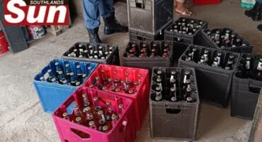 Police raided shebeens in Wentworth.