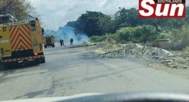 Teams from fire department were called in Seaview after Sulphur smoke was reported.