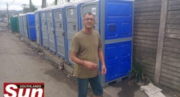 Public relations officer for Clairwood Residents and Ratepayers Association, Ravin Brijlal visited Cherry Raod following concerns raised about portable toilets.