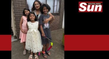 Neville-Lee Kappa with her daughters Zoey, Zamia and Zarah