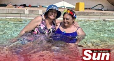 Ruby Naidoo and Radha Naicker spend some quality time together.