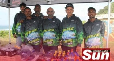 The Merewent Fishing Forum executive committee members handed out special prizes.