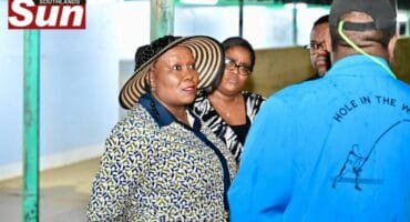 KZN MEC for the Department of Health, Nomagugu Simelane during her unannounced visit at Wentworth Hospital.