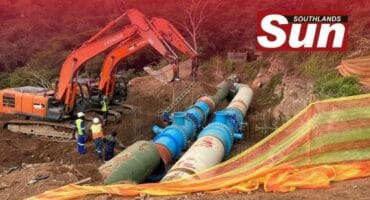A new four kilometres steel pipeline was installed to replace old infrastructure.