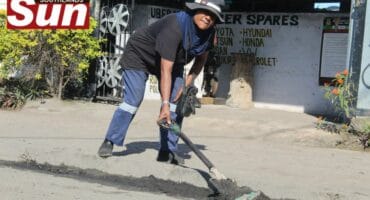 Haseena Hoosen took part in a recent community cleanup operation in Clairwood.
