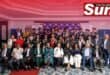 The 21 graduates of the Engen apprenticeship programme.