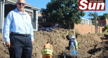 Ward 64 councillor Norman Gilbert conducted an oversight visit at Henley Road in Montclair as the rehabilitation project for the road is underway.