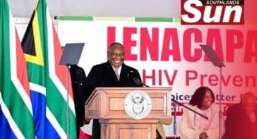 President Cyril Ramaphosa at the launch of Lenacapavir.