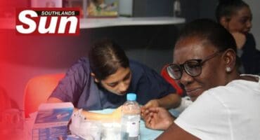 Mediskills Healthcare Foundation nurses providing testings at a wellness morning in Wentworth.