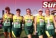 Yellowwood Park Athletic Club runner's Jenny Sutton, Genevieve Turk, Kylie van Dyk, Karen Inggs and Leona Lamont at the SPAR Women’s Challenge.