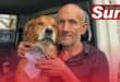 Leonard van Wyk wit his best paw pal speckles.