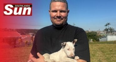 Walyn Leach with his cute dog Light