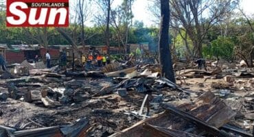 Over 80 families displaced after fire sweeps through Coedmore Road informal settlement.