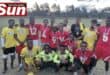 Junior soccer players gathered at the Dhuri Road grounds during a local soccer tournament.
