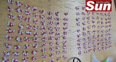 Police confiscated drugs during a recent operation.
