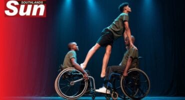 Dance movement’s Sizwe Mabuza, Nicaydin Chetty and Elliot Mfeka at the 13th durban dance movement festival.