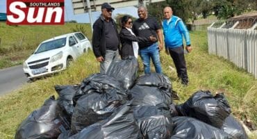 The members of Merewest Community Foundation and Chinatown and Navy Civic Association held a cleanup campaign on Himalaya Drive in Merebank.