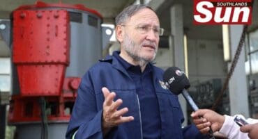 Deputy Minister of Water and Sanitation Jack Bloom visited the Southern Wastewater Treatment Works in Merebank.