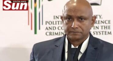 Lieutenant-Colonel Deenadayalan Govender during his appearance at the Madlanga Commission of Inquiry.