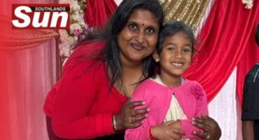 Priya Pillay with her granddaughter Keyiona Mangaroo during one of the segments.