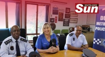 Metro Police Spokesperson Colonel Boysie Zungu, SPCA Manager Barbara Patrick, and Colonel Kaysee Naiker held a productive meeting to discuss and strengthen the enforcement of Municipal by-laws relating to responsible animal ownership.