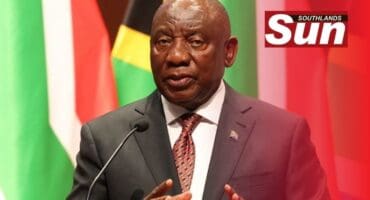 President Cyril Ramaphosa and custodian of honour of the National Orders.