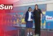 Serene Archery with Oxford Freshmarket’s marketer Kayla van Heerden pictured next to the mural.