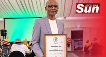 Electricity and Energy Director, Philani Shange, accepts the award for eThekwini Municipality.