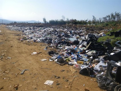 Flies are invading town due to no work being done at the refuse dump.