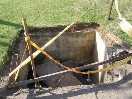 Storm water drains along Richardson Street in Graskop have been left in this state for weeks.