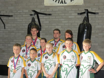 Front: Jacobus Meyer, Gerhard Oosthuizen, Jana Dent, Tiaan Schwirzer, Roux Burger Middle: Chane Schwirzer, Sunet van Tonder, Eulalia Jordaan Backr: Frans Naude, Xander Davis