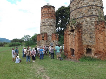 Fortresses of early industry. The three lime kilns at Ngodwana, dating from the late 1800s.