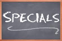 Specials at Restaurant