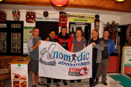 The crew of Nomadic Adventures in Kathmandu . Photo: Provided by Wayne Matthew 