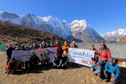 The Rhino climbers on Mera Peak, Nepal. Photo: Provided by Wayne Matthew
