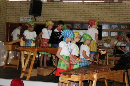 Die junior marimbagroep.