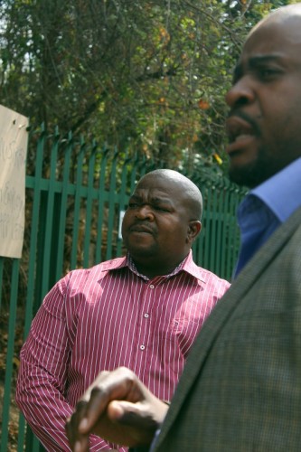 Mr Noko Seanego with Mr Sibusiso Mathonsi.