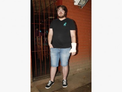 Mr Jaco Botha, at the gate were the attack occurred.