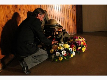 Johan Strydom honours soldiers who died in the line of duty. 