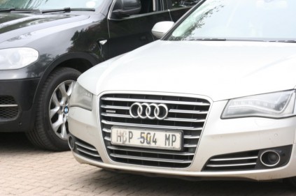 The premier's official vehicle, an Audi A8.