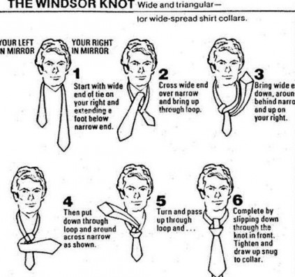 How to tie a tie, according to genius.com.