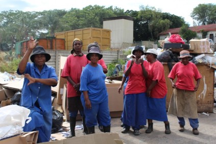 Asibongeni group at Drop Off Centre Suikerriet Street