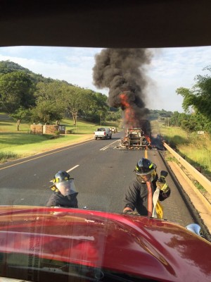 Mbombela Fire & Rescue were called to the scene early this morning.