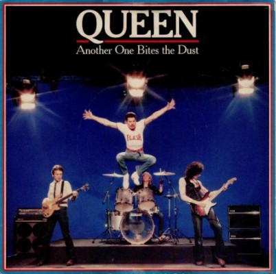 Queen's "Another one bites the dust" was a favourite. (Image: lyrics007.com)