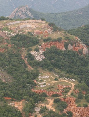 Africa Lilac Granite mine