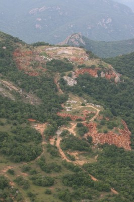 Africa Lilac granite quarry on part of Moederlief farm