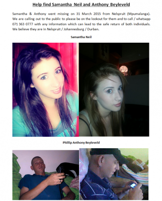 Have you seen Samantha or Anthony?