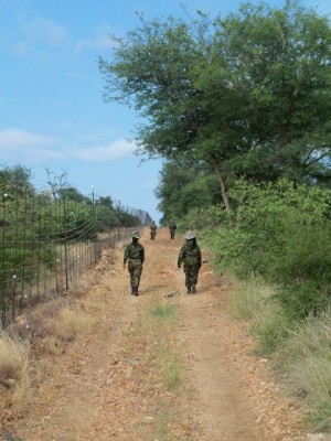 Border patrol as part of Black Mambas anti-poaching activities