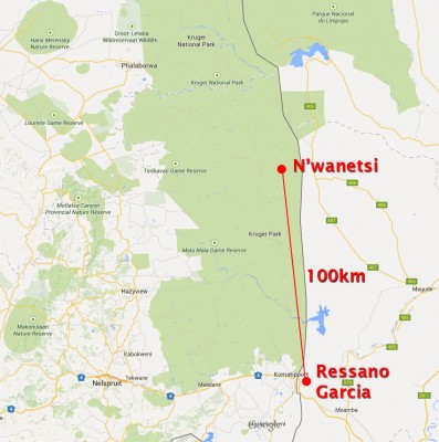 A map of the Kruger National Park was presented to the accused to illustrate the state's argument.