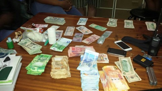 R 300 000 cash was recovered from the suspect.